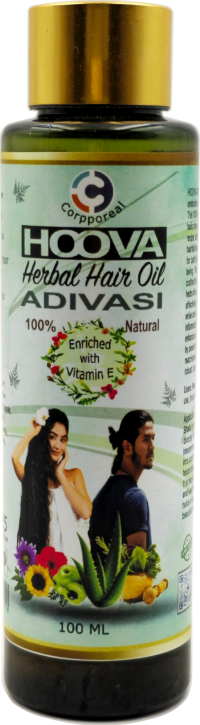 Hoova Adivasi Herbal Hair Oil boosts strong dense hair growth