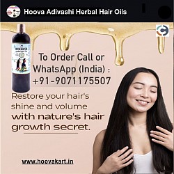 Hoova Adivasi herbal hair oil for long, strong and thick hair growth